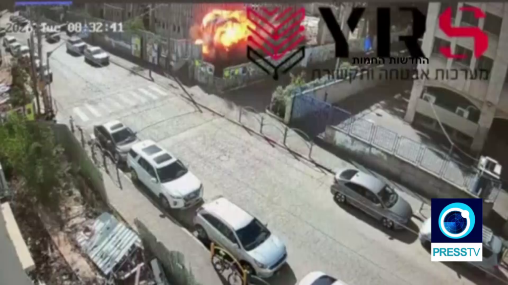 ஈரானிய ஏவுகணை  டெல் அவிவ் நேரடித் தாக்குதல்: CCTV-யில் பதிவான காட்சிகள் .