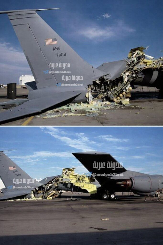 கத்தாரில் உள்ள அல்-உடைத் (Al Udeid) இராணுவத் தளத்தில் ஈரான் IRGC நடத்திய தாக்குதலில் ஒரு KC 135 எரி பொருள் நிரப்பும் விமானம் சேதமடைந்தது!