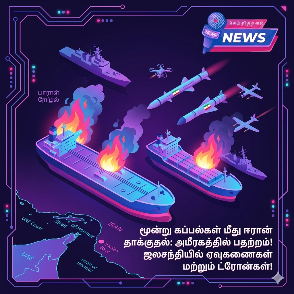 துபாய் அருகே பரபரப்பு: சரக்குக் கப்பல் மீது ஏவுகணைத் தாக்குதல்? – அமீரக அரசின் விளக்கமும் UKMTO அறிக்கையும் மோதல்!